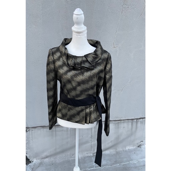 Crinckle Lamé Blouse